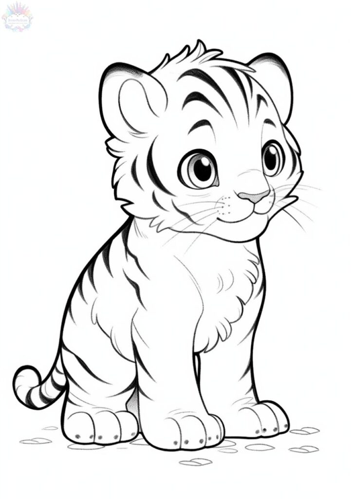Tiger Coloring Pages For Kids