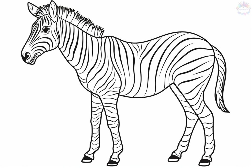 Zebra Coloring Pages