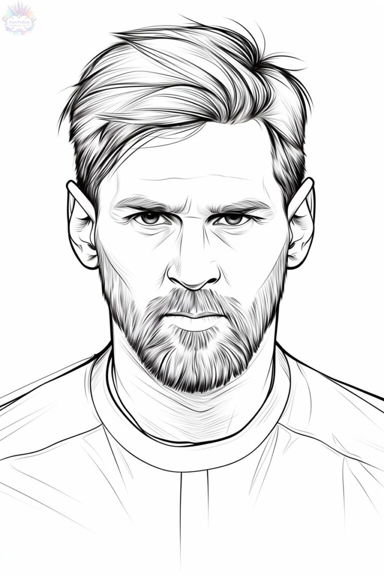 Messi Coloring Pages + 60 Free Drawings To Print and Color