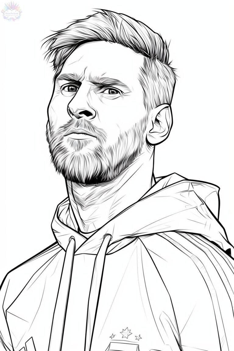 Messi Coloring Pages + 60 Free Drawings To Print and Color