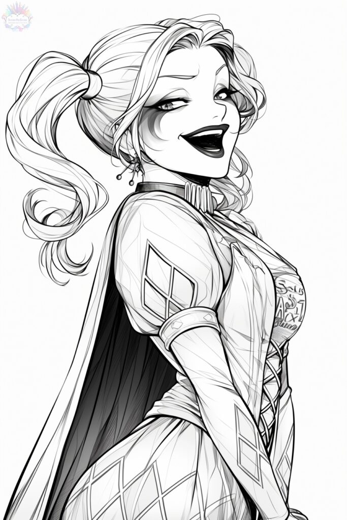 Harley Quinn Coloring Pages