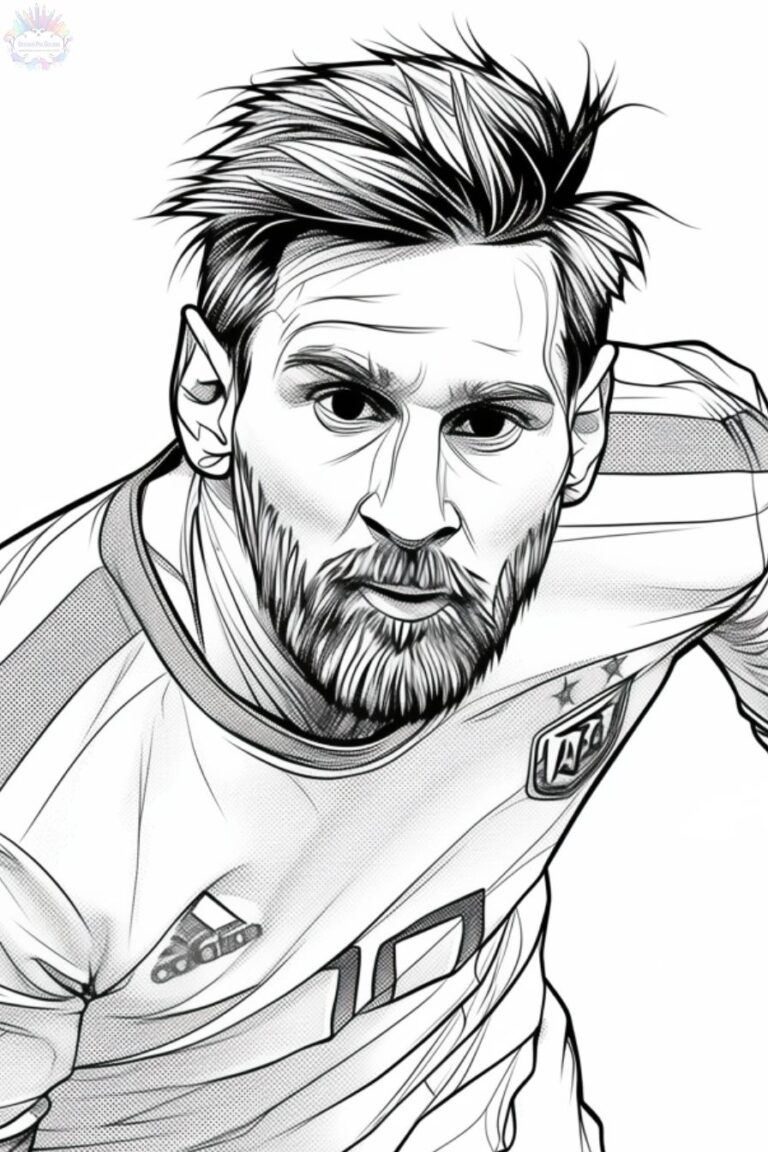 Messi Coloring Pages 60 Free Drawings To Print And Color 7735