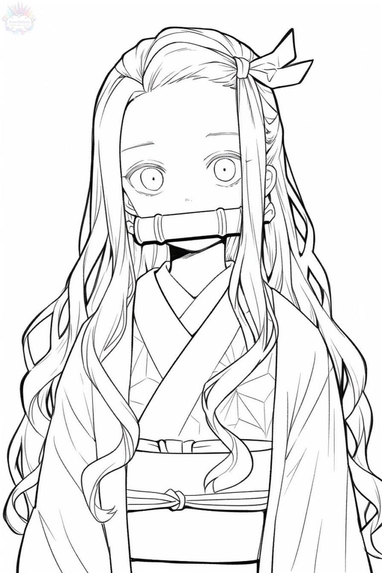Nezuko Coloring Pages + 20 Free Drawings to Print and Color