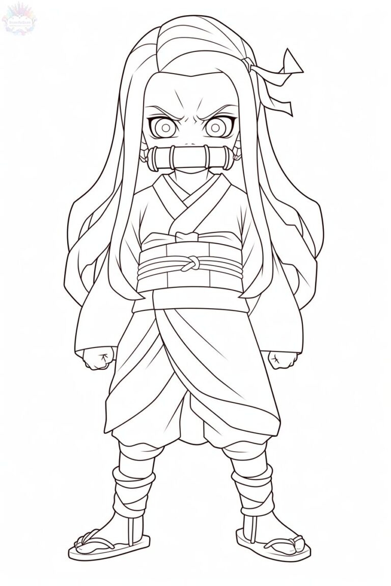 Nezuko Coloring Pages + 20 Free Drawings to Print and Color