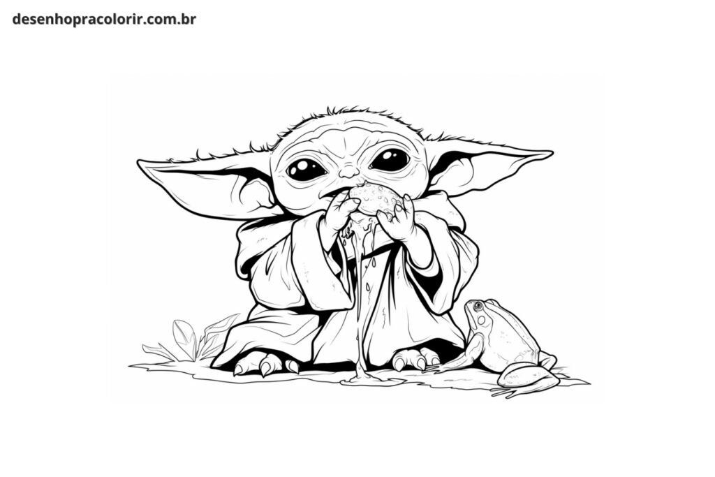 Baby Yoda Coloring Pages