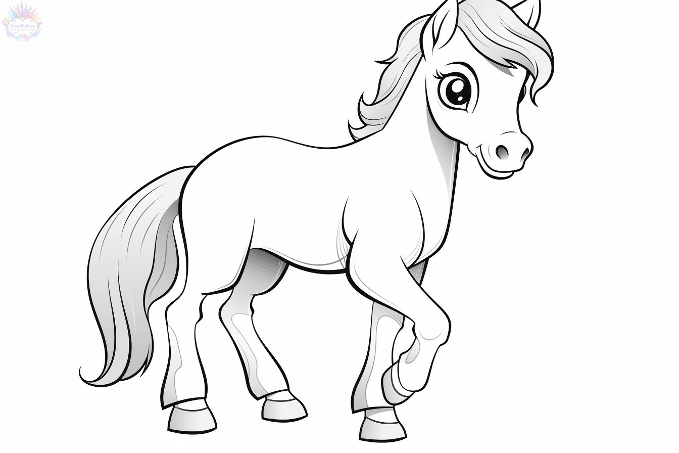 Pony Coloring Pages + 20 Drawings To Print and Color